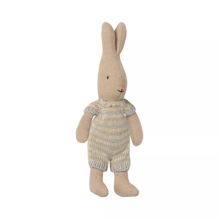 Jucarie textila - MICRO RABBIT W. 3 SETS OF CLOTHES - Maileg