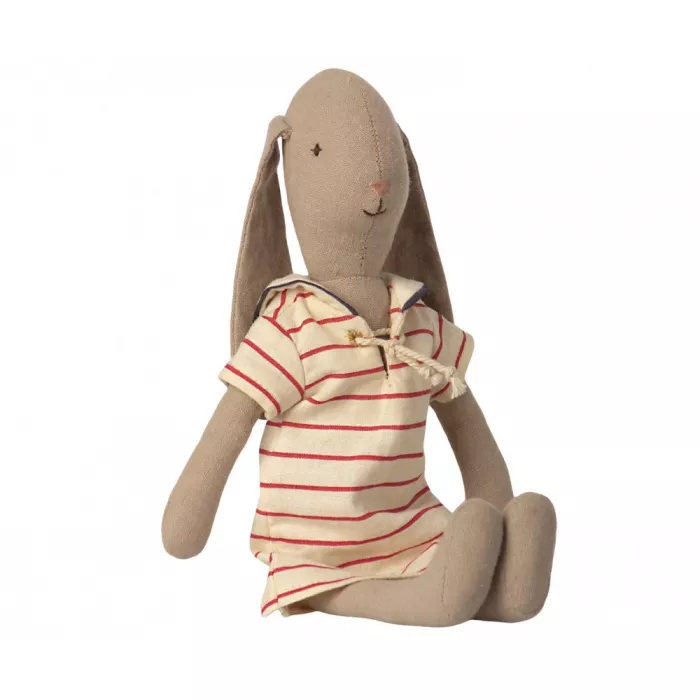 Jucarie textila - BUNNY SIZE 2 - STRIPED DRESS - Maileg