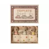 Jucarie textila - TRIPLETS IN MATCHBOX - BABY MICE - Maileg