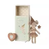 Jucarie textila - TOOTH FAIRY MOUSE IN MATCHBOX - Rose - Maileg