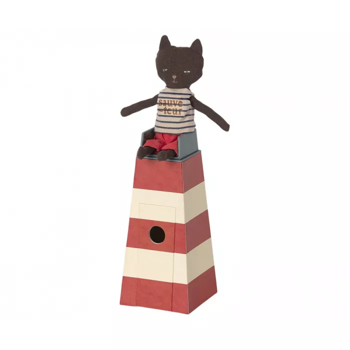 Accesorii de plaja pentru soricei - Turn cu salvamar pisica - Maileg
