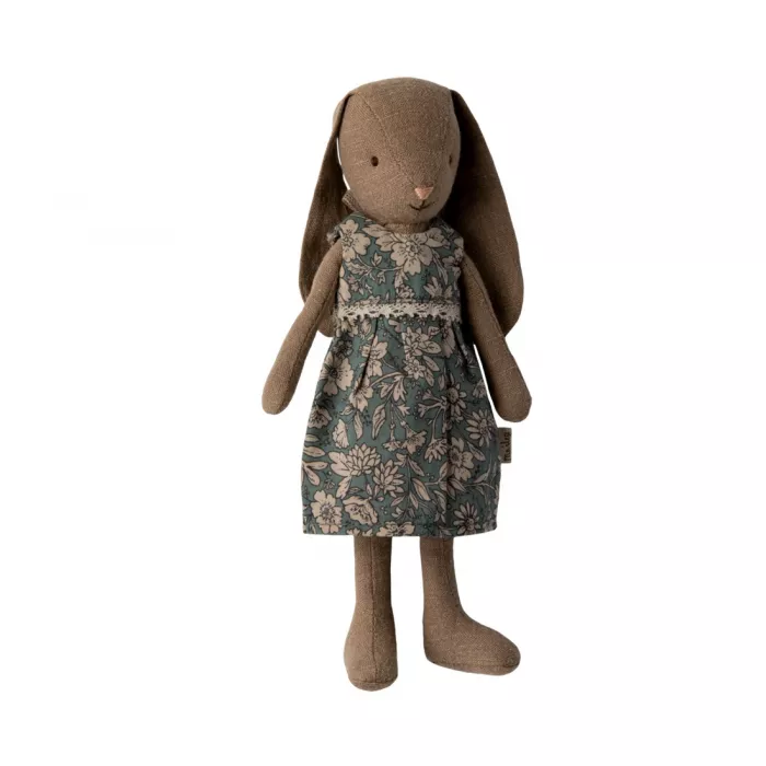 Jucarie textila - RABBIT SIZE 1 - Classic - Brown Dress - Maileg