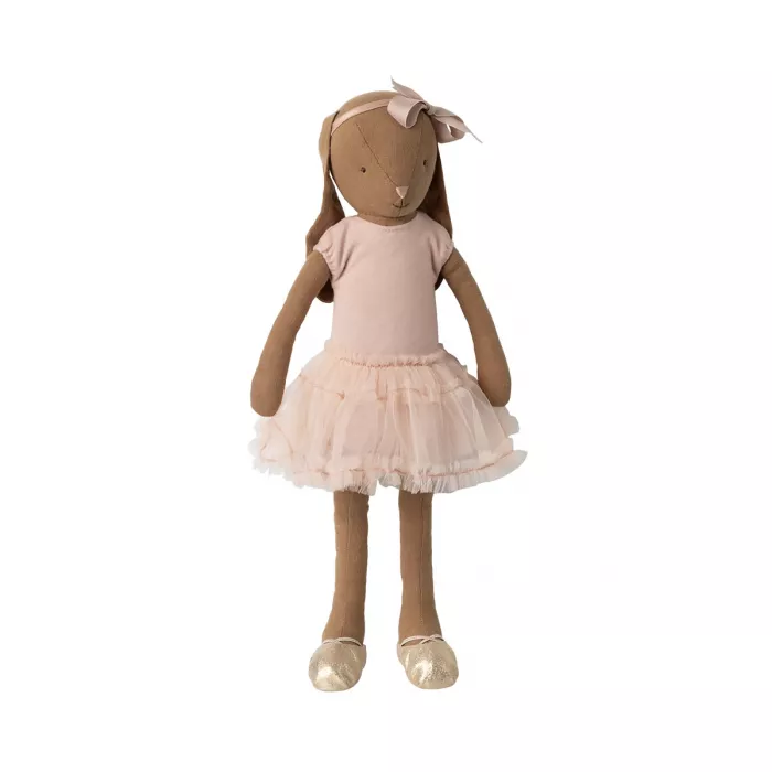 Jucarie textila - Bunny SIZE 3 - Chocolate Brown - Ballet suit and skirt rose - Maileg