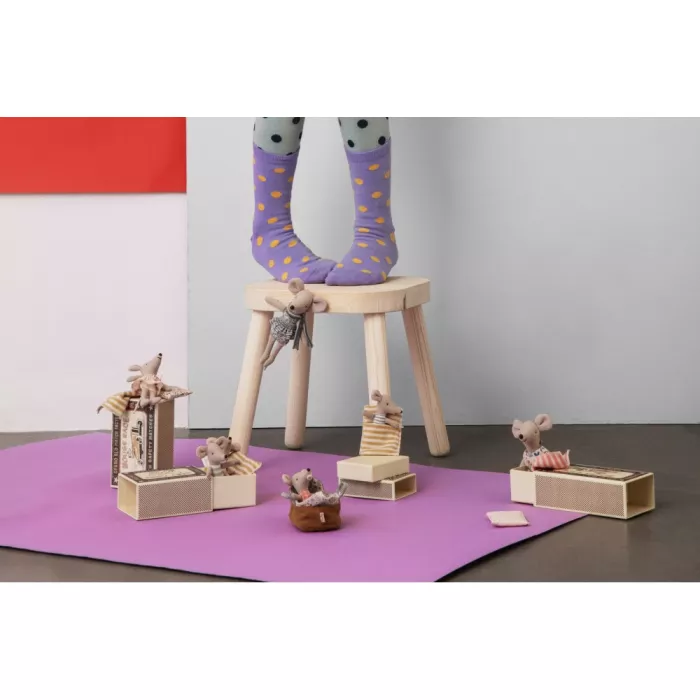 Jucarie textila - Sleepy/wakey baby mouse - Rose - Maileg