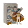Jucarie textila - SUPER HERO MOUSE - LITTLE BROTHER IN MATCHBOX - Maileg