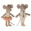 Jucarie textila - ROYAL TWINS MICE - LITTLE SISTER AND BROTHER IN BOX - Maileg