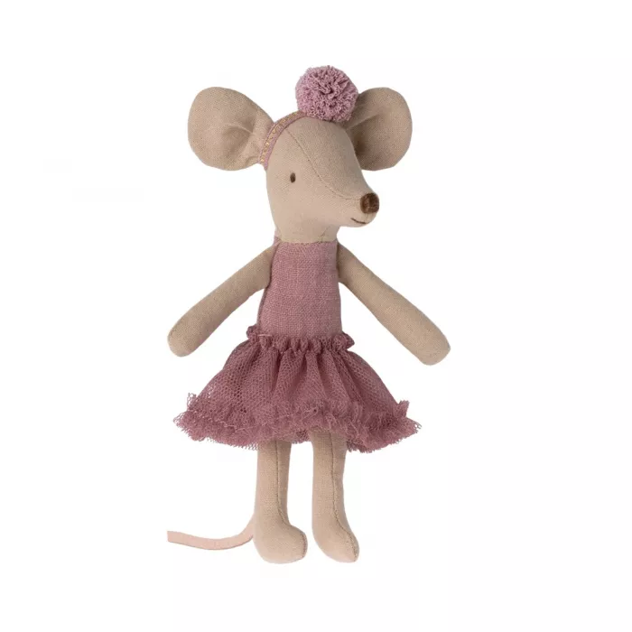 Jucarie textila - Ballerina mouse - BIG SISTER - HEATHER - Maileg