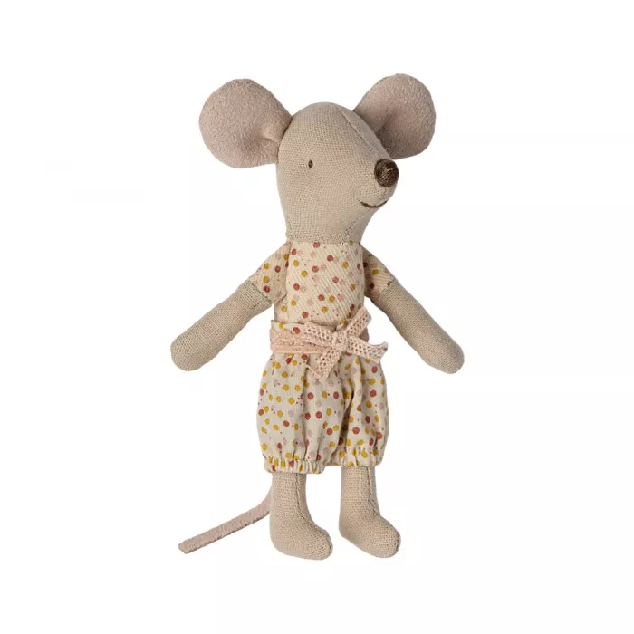 Jucarie textila -  LITTLE SISTER - MOUSE IN MATCHBOX - Maileg