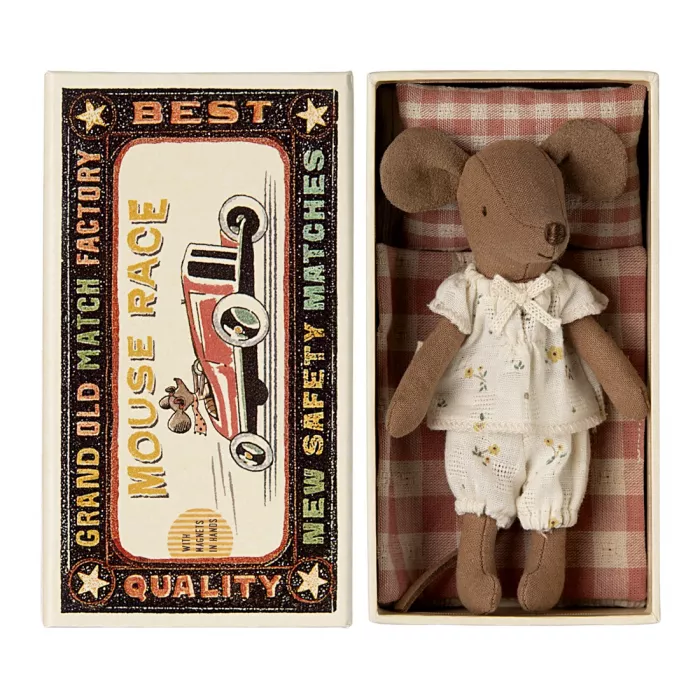 Jucarie textila - BIG SISTER - MOUSE IN MATCHBOX - Maileg