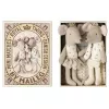 Jucarie textila - ROYAL TWINS MICE - LITTLE SISTER AND BROTHER IN MATCHBOX - Maileg