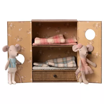 Jucarie textila - Balet room with mouse -  BIG SISTER MOUSE - Maileg