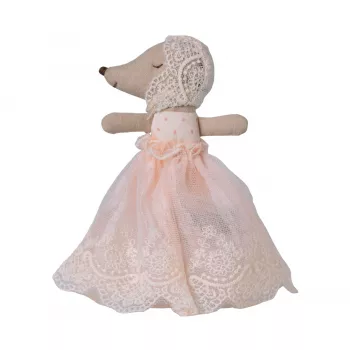 Jucarie textila - Baby mouse in gown - Powder - Maileg