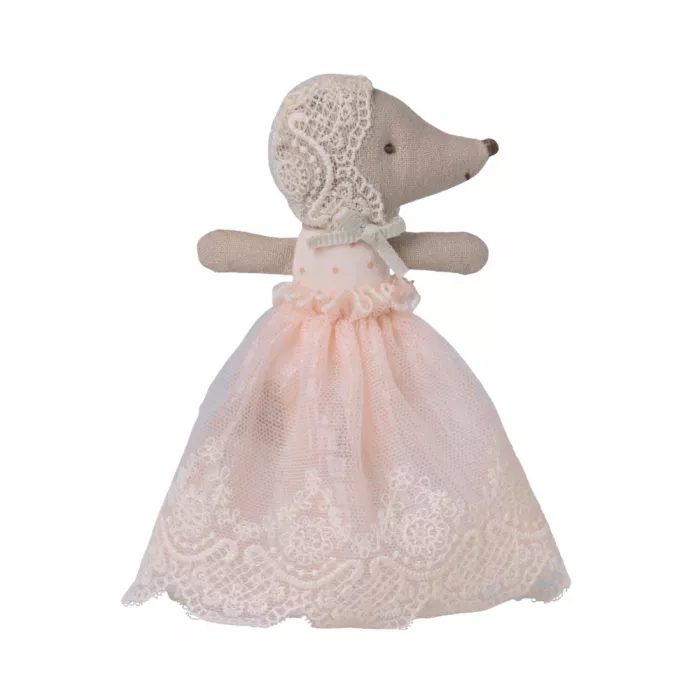 Jucarie textila - Baby mouse in gown - Powder - Maileg