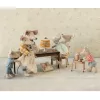 Jucarie textila - Baby mouse in gown - Mint - Maileg