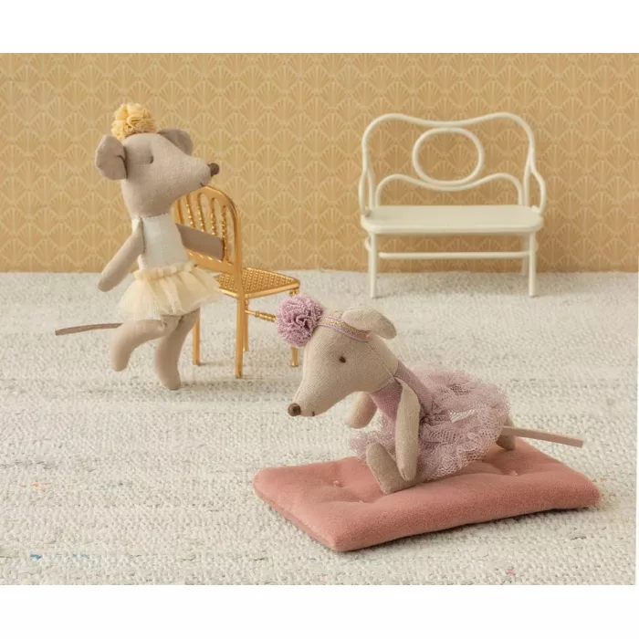 Jucarie textila - Ballerina mouse - Little sister - Heather - Maileg