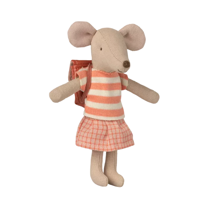 Accesorii - Clothes and bag - Big sister mouse - Coral - Maileg