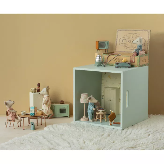 Jucarie textila - GRANDMA AND GRANDPA MICE IN CIGARBOX - Maileg