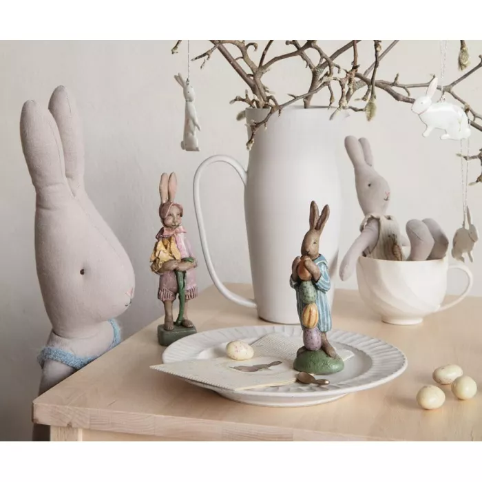 Cutie cu decoratiuni de Paste din metal, pictate manual - Easter Bunny - Maileg