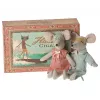 Jucarie textila - MOM & DAD MICE IN CIGARBOX - Maileg