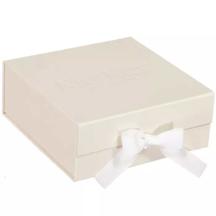 Cutie cadou cu hainute din bumbac organic si modal pentru nou-nascut - Gentle White - MarMar