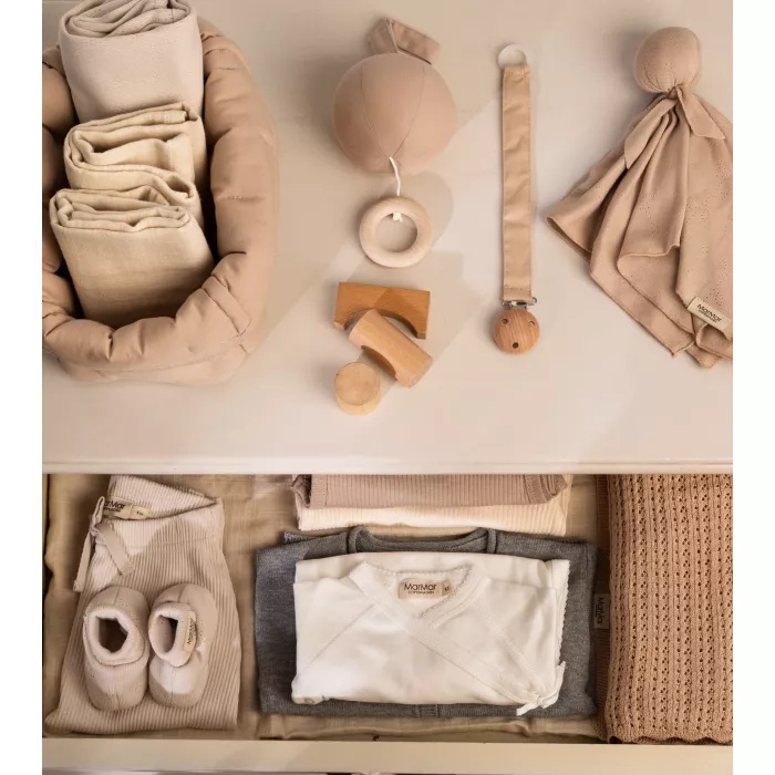 Body cu maneca lunga din lana merinos cu model rib - Belita - Grey Melange - MarMar Body cu maneca lunga din lana merinos cu model rib - Belita - Grey Melange - MarMar