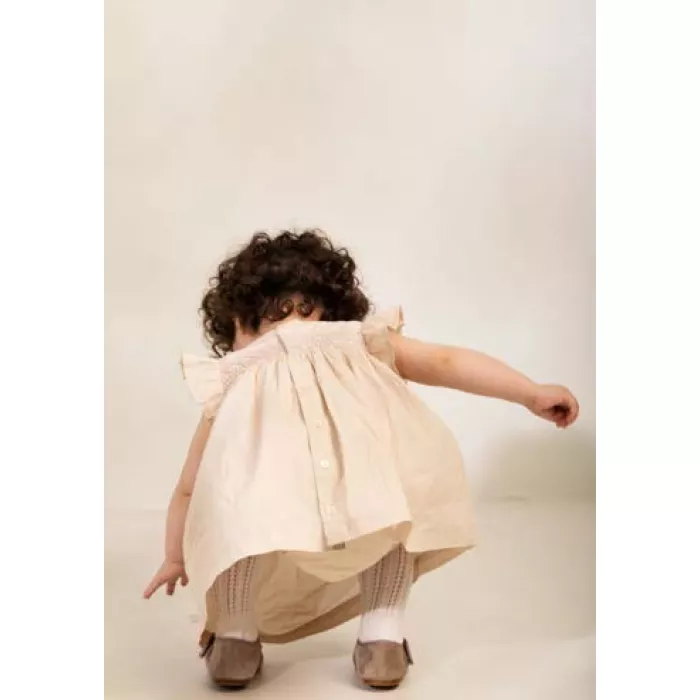 Bluzita cu maneca scurta - Tomoko - Beige Dust - MarMar