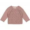 Cardigan din amestec de bumbac si modal - Totti - Dusty Mauve - MarMar