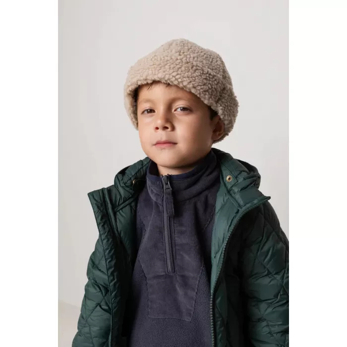 Jacheta pentru copii - Owen Light Puffer cu umplutura din puf si pene de gasca - Dark Leaf - MarMar