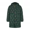 Jacheta lunga pentru copii - Oksana Light Puffer cu umplutura din puf si pene de gasca - Dark Leaf - MarMar