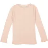 Bluza cu maneca lunga din lana merinos - Tamra - Sheer Rose - MarMar