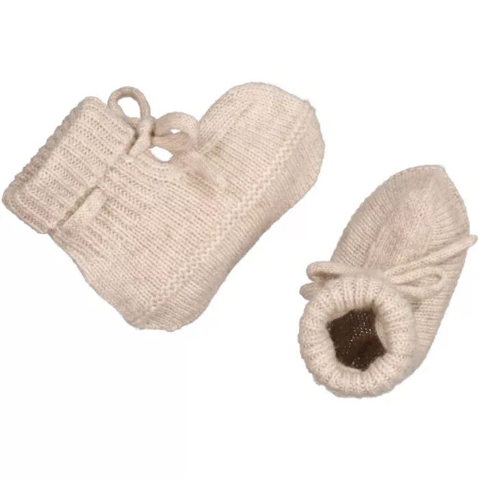 Botosei din casmir pentru bebelusi - Abootie - Sand Melange - MarMar