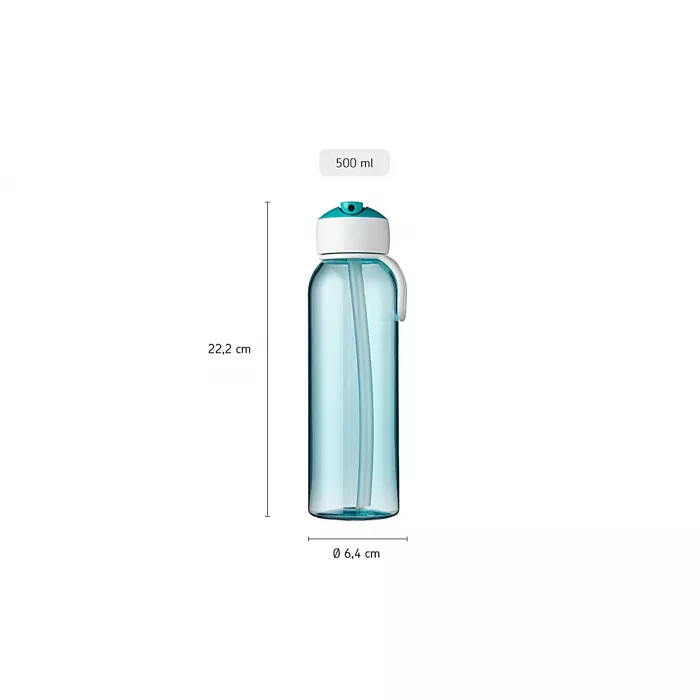 Sticla cu flip-up - 500 ml - Turquoise - Mepal