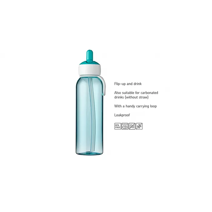 Sticla cu flip-up - 500 ml - Turquoise - Mepal