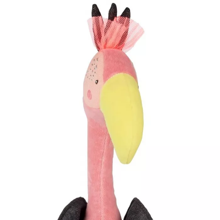Jucarie din plus - 54 cm - Pasarea Flamingo Violette - Les Broc & Rolls - Moulin Roty