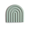 Jucarie de dentitie din silicon - Curcubeu - Cambridge Blue - Mushie Jucarie de dentitie din silicon - Curcubeu - Cambridge Blue - Mushie