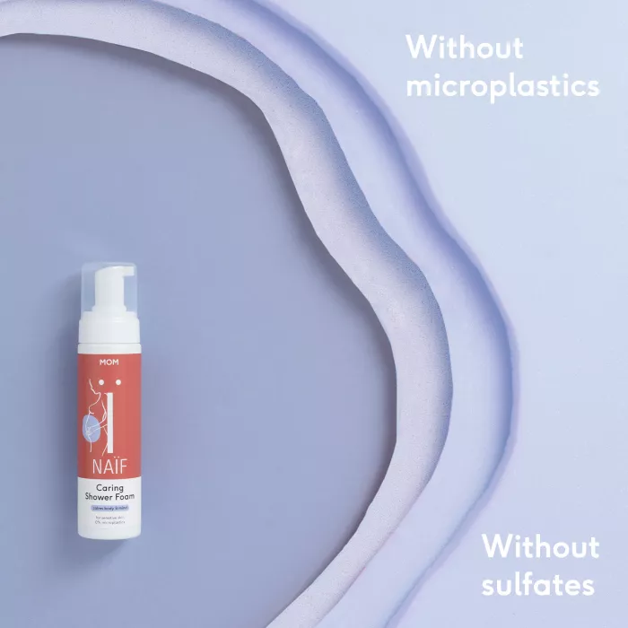 Gel de dus spuma pentru femei insarcinate - 200 ml - Naïf