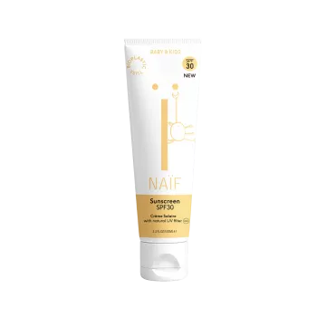 Crema cu protectie solara SPF 30 - Bebelusi si copii - Naïf Crema cu protectie solara SPF 30 - Bebelusi si copii - Naïf