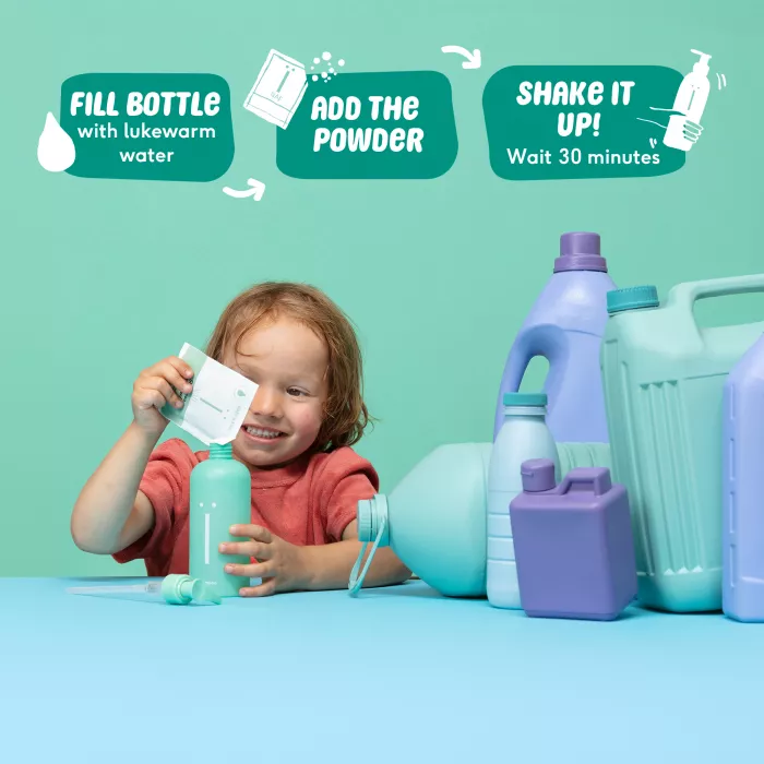 Rezerva eco tip pudra de gel de dus pentru copii - Naïf
