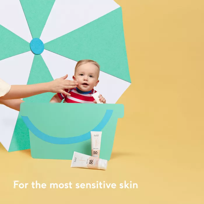 Crema  cu protectie solara minerala SPF 50 - Bebelusi si copii  - 30 ml - Naïf