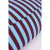 Fotoliu beanbag - ZIGGY - BURGUNDY BLUE STRIPES - Nobodinoz