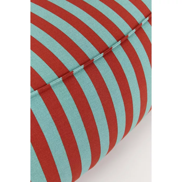 Fotoliu beanbag - ZIGGY - RED TEAL GREEN STRIPES - Nobodinoz