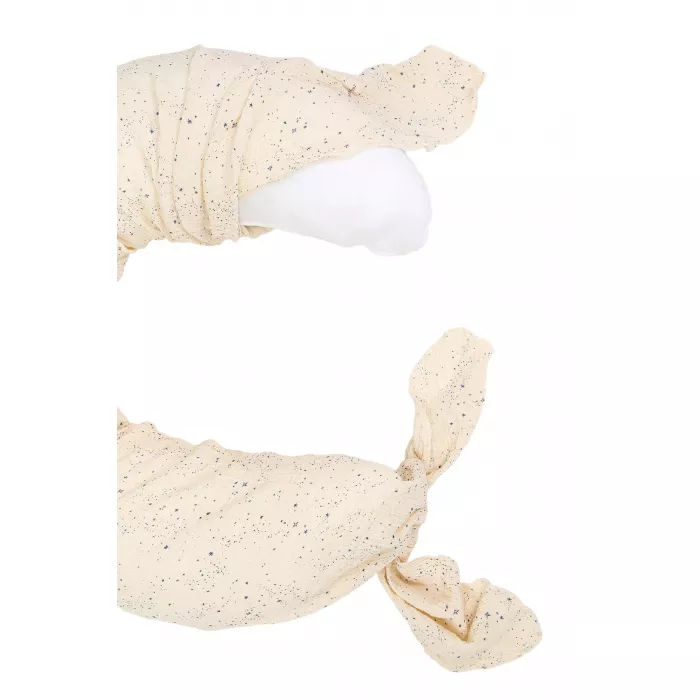 Perna pentru maternitate din muselina de bumbac organic - WABI-SABI - BLUE MILKY WAY - Nobodinoz