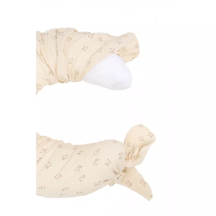 Perna pentru maternitate din muselina de bumbac organic - WABI-SABI - BROWN HOSHI BIRDS - Nobodinoz