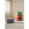 Taburet beanbag - OTTO - BURGUNDY BLUE STRIPES - Nobodinoz