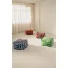 Taburet beanbag - OTTO - BURGUNDY BLUE STRIPES - Nobodinoz