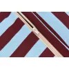 Taburet beanbag - OTTO - BURGUNDY BLUE STRIPES - Nobodinoz