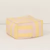Taburet beanbag pentru exterior - OTTO - YELLOW AND PINK STRIPES - Nobodinoz
