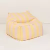 Fotoliu beanbag pentru exterior - LENNY - YELLOW AND PINK STRIPES - Nobodinoz