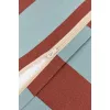 Fotoliu beanbag pentru exterior - LENNY - TOFFEE BLUE STRIPES - Nobodinoz