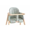 Perna husa pentru scaunul de masa din lemn din colectia Growing Green - WHITE GATSBY/ ANTIQUE GREEN - Nobodinoz